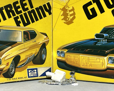 MPC 1971 PONTIAC GTO ''STREET FUNNY'' KIT#1-0453-225 AMT 1/25 USED ENGINE PARTS..!