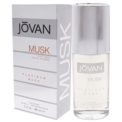 Jovan Platinum Musk by Coty Cologne for Men 3 / 3.0 oz New In Box
