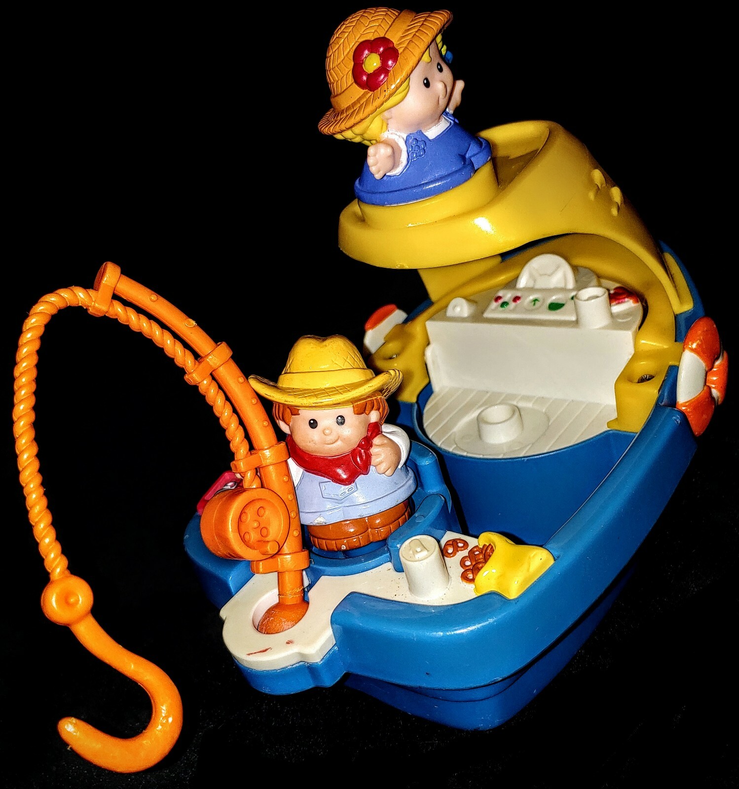 Vtg Fisher Price Little People Play family Yellow House Barn Farm Animal BIG LOT eBay