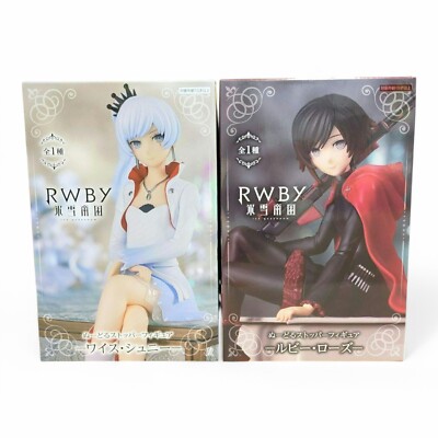 RWBY Ruby Rose & Weiss Schnee Figure Noodle Stopper Set of 2 Ice Queendom FuRyu