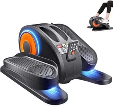 Under Desk Elliptical - Portable Leg Exerciser for Seniors, Compact Seated Ellip