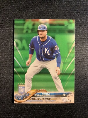 2018 Topps Mini Lucas Duda Green /5 On Demand Royals