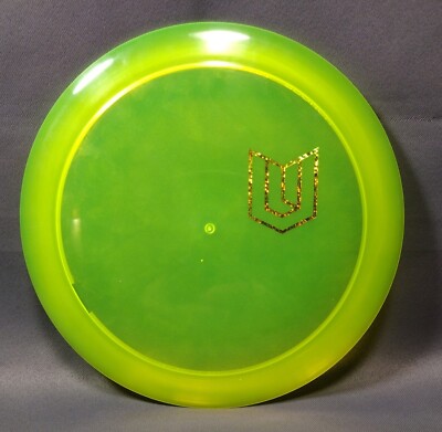  Discraft Cryztal Scorch Chartreuse & Gold Disco Dot Flipfoil Mini Uli Stamp