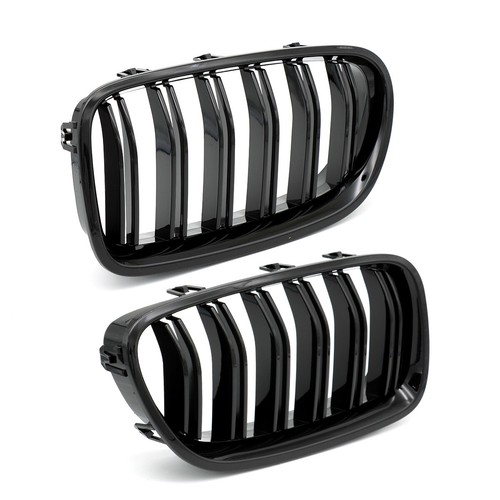 Front Kidney Grill for BMW 5 Series F10/F11 550i 535i 10-16 Glossy Black Grille - Bild 6 von 8