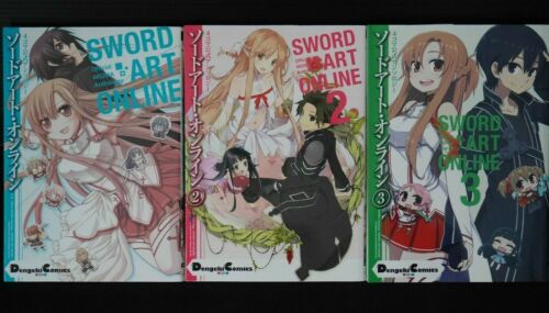 Sword Art Online: 4-koma Official Anthology Manga 1-3 Set - Japan - Picture 1 of 9
