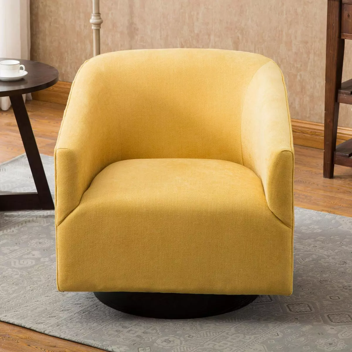 Yellow barrel swivel sale chair