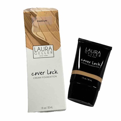Laura Geller Cover Lock Cream Foundation #Medium 30ml Neu & Versiegelt