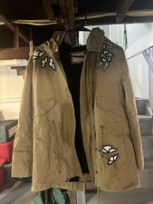 The Loft Green Utility Jacket With Appliqué Small