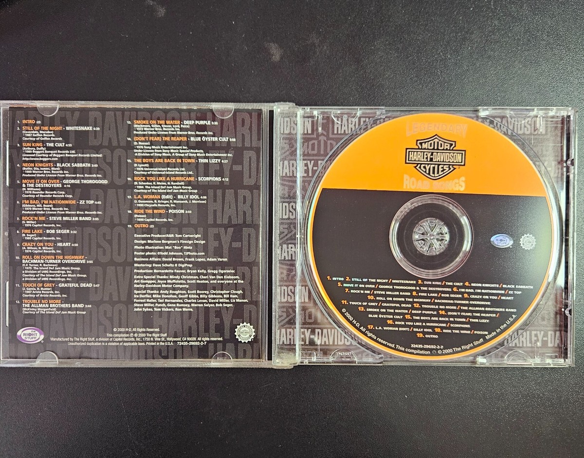 Legendary Harley-Davidson Road Songs CD ZZ Top Heart Bachman