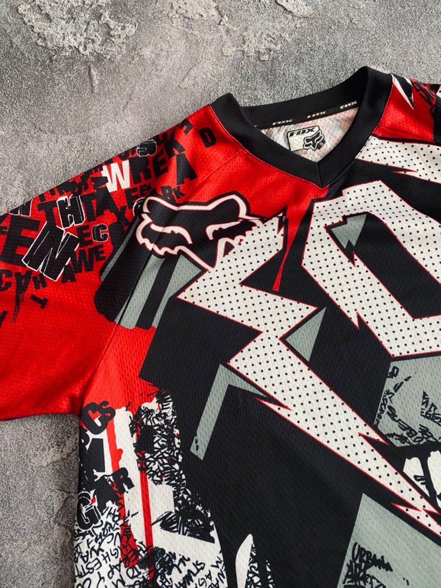 Vintage FOX Racing Skull Jersey T-Shirt Taiwan | eBay
