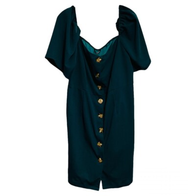 shein green dress plus size Celure Women's Plus Size Green Dress