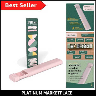 BPA-freier 7 Tage Pillenhalter mit geprägten Buchstaben - perfekt für den täglichen Gebrauch