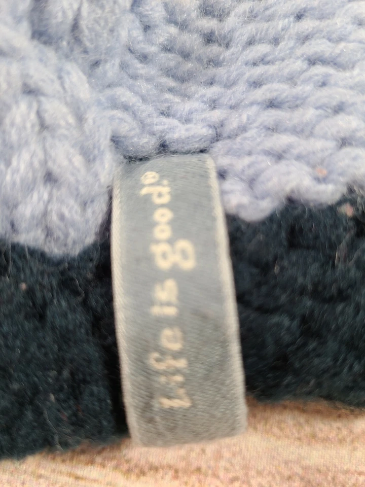 Gorro tejido Life Is Good Kids juvenil azul beige tostado  Foto 4 de 4