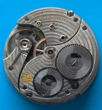 16 SIZE BALL WALTHAM OFFICIAL R.R. STANDARD MODEL 1899 POCKET WATCH PARTS  19J