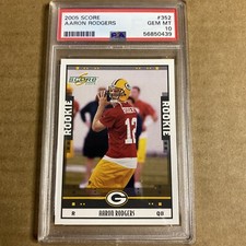 2005 Score Aaron Rodgers ROOKIE PSA 10 Bl