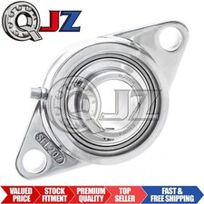 SSUCFL207-22 Qty:1 1-3/8 " Bore Polished Stainless Steel 2-Bolts Flange Unit