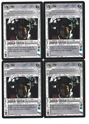 Pops x4  6/10 MP+ Decipher Star Wars CCG SWCCG LPLP-01
