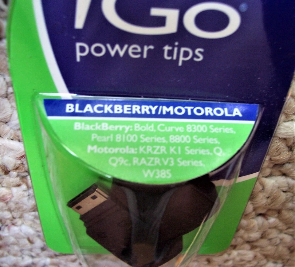 NEW iGo Power Tip Number 273-1307 For Blackberry and Motorola Cell Phones  - Image 3 of 3