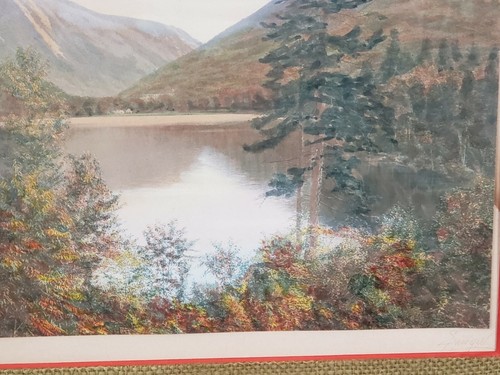 Charles Henry Sawyer ECHO LAKE NEW HAMPSHIRE NH Hand Colored Photo/Watercolor - Picture 6 of 12