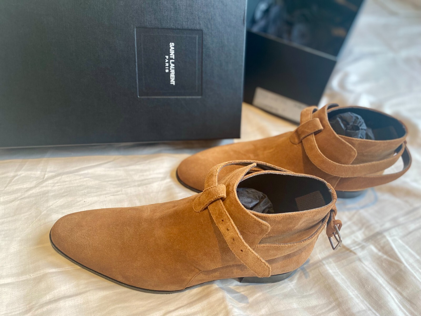 Stivali Saint Laurent Wyatt scamosciati Jodhpur