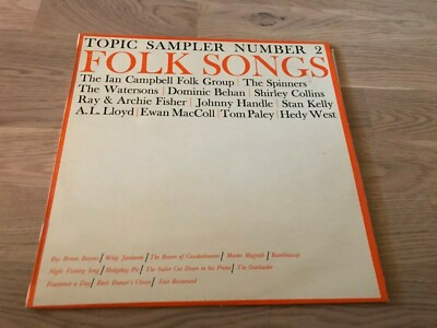 Folk Songs - Topic Sampler No. 2 VG+ Professionally Cleaned