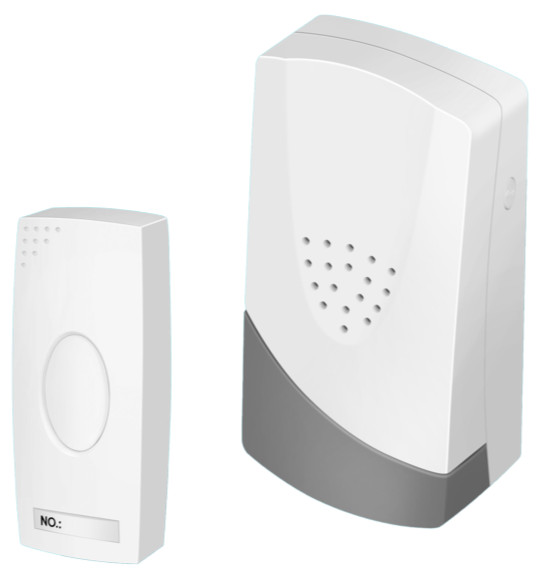 Securlec Wireless Cordless Mains Plug-In Door Bell Button 38 Chime Range 100m