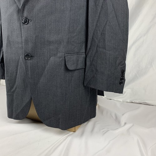 Men's Lubiam Vitale Barberis Canonico Gray Blazer Jacket Size US 44R EUR 54R - Picture 2 of 12