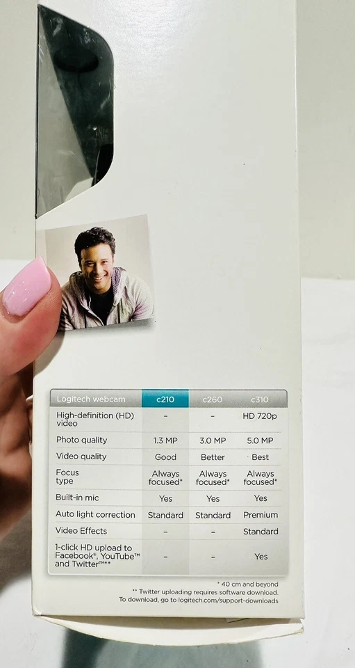 Logitech USB C210 Web Cam Zoom Skype Online Video - Image 2 of 4