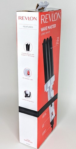 REVLON Wave Master Jumbo 3 barriles vacilante de cabello - cable giratorio de 6 pies - NUEVO - Imagen 5 de 10