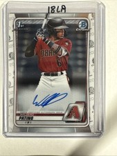 2020 Bowman Chrome Wilderd Patino Auto 1st #CPA-WP Diamondbacks