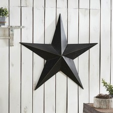 Metal Star Speckled Distressed Black 36x36 VH...