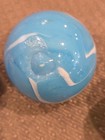 Nine Large Marbles Ribbon Blue White Galaxy — photo 10