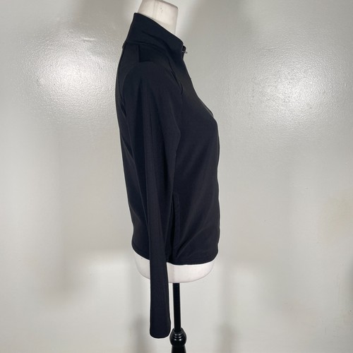 Vogo Jacke Damen Large schwarz Stretch Laufen Langarm Stehkragen durchgehender Reißverschluss - Bild 13 von 16