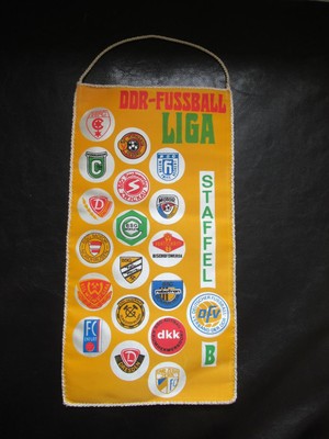 Wimpel,DDR Fußball Liga Staffel B,Böhlen,HFC,Zwickau,Kali Werra,Erfurt,Dresden2.
