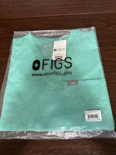 Figs Catarina One-Pocket Scrub Top Women's Size XS Neon Blue Turquoise NWT