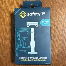 Safety 1st Baby Cabinet Locks Wide Grip Latches 14 Pack