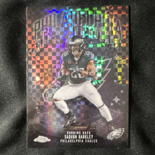 Topps Chrome X-Fractor 2025 Saquon Barkley All-Chrome Team #ACT-3 Eagles