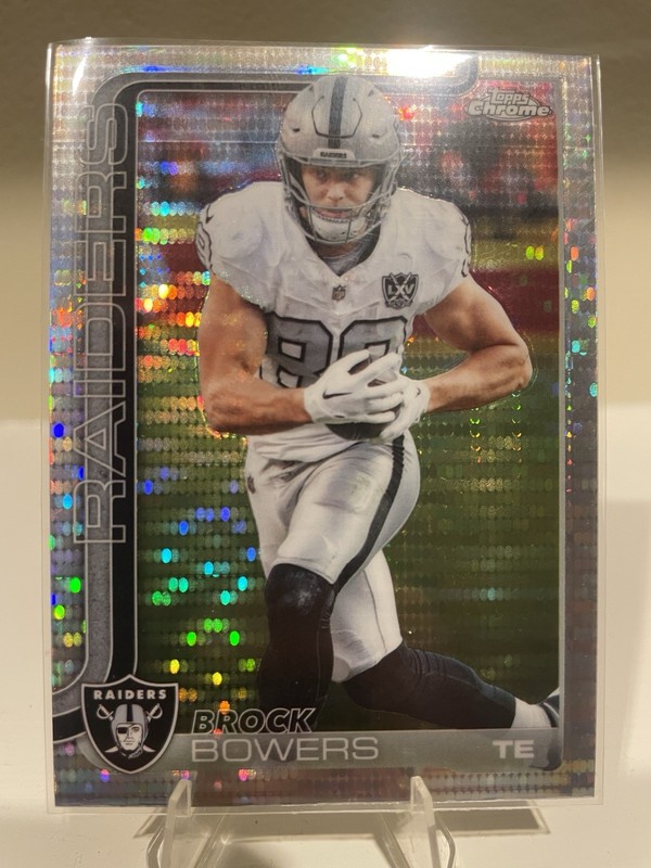2025 Topps Chrome Pulsar Refractor Brock Bowers #178