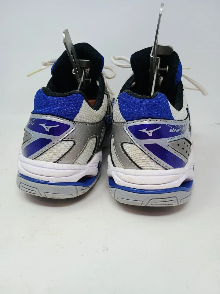 Mizuno Wave Bolt 4 Womens White Blue Volleyball Tennis Shoes Sneakers Size 7.5 - Image 3 of 4