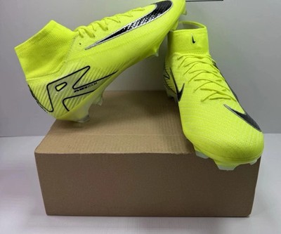 Nike Mercurial Superfly 10 Elite FG Fußballschuhe - Volt / Schwarz - Größe UK 11