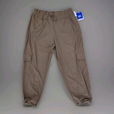 JoyLab Women's Cinch Hem Woven Cargo Pants HighRise Casual Fit Dark Gray XXL-NWT