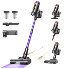 Cordless Vacuum Cleaner, 620W 55KPA 75Mins Runtime Stick Vacuum with -Standin...