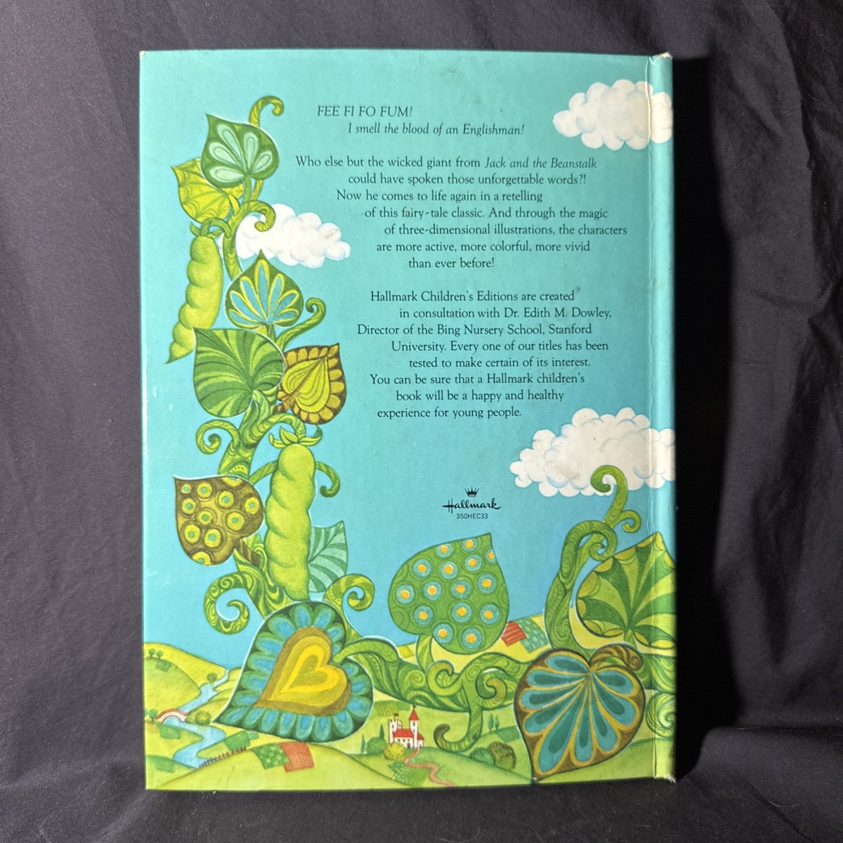 Vtg 1970s Jack And The Beanstalk HALLMARK Pop Up Book Pop-Up