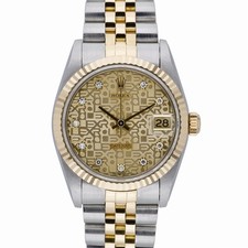 Rolex Datejust 68273 with 31mm Steel & Yellow Gold case and Jubilee dial. Exc...