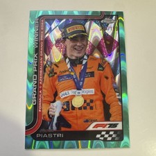 2025 Topps Chrome F1 Oscar Piastri Teal Refractor /299 #109 Grand Prix Winner