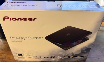 NEW Pioneer BDR-XD05B External Slim USB 3.0 Blu-ray DVD CD Burner Portable Black