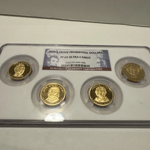 Complete 2008 Presidential Dollar Proof Coin Set NGC PF69 | Multi-Coin Slab PR69
