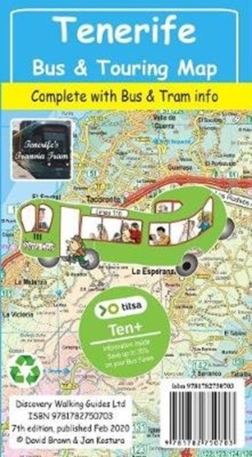 Tenerife Bus & Touring Map Jan Kostura - Image 2