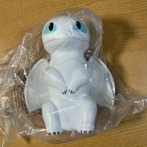 Cómo entrenar a tu dragón el mundo oculto GENUINO cubo de palomitas Light Fury NUEVO