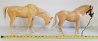 Y-428 VINTAGE 70S LOUIS MARX JOHNNY WEST HORSES & ACCESSORIES-BUCKSKIN & PANCHO!